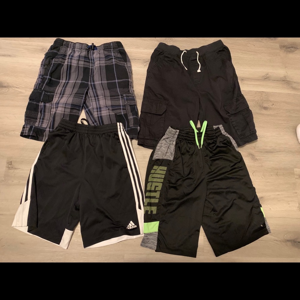 Cargo shorts and sports shorts